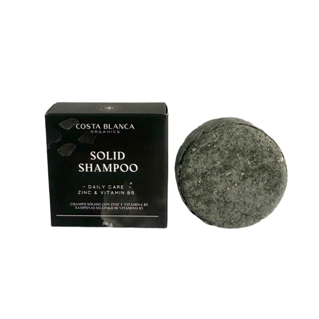 COSTA BLANCA ORGANICS kietasis šampūnas su cinku ir vitaminu B5, 58 g