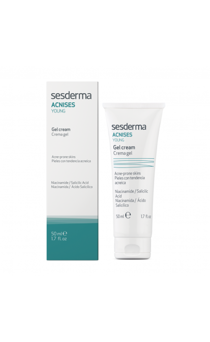 SESDERMA ACNISES YOUNG drėkinamasis gelinis kremas, 50 ml - NudeMoon