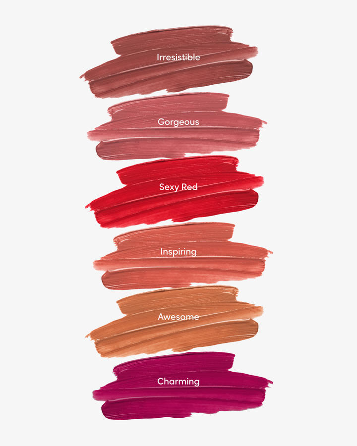 Y'AMOUR skysti lūpų dažai, įv. spalvų, 5 ml