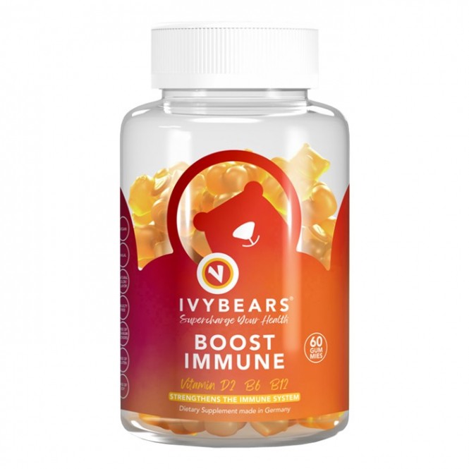 IVYBEARS BOOST IMMUNE maisto papildas imuninei sistemai, 60 guminukų (mėnesiui) - NudeMoon