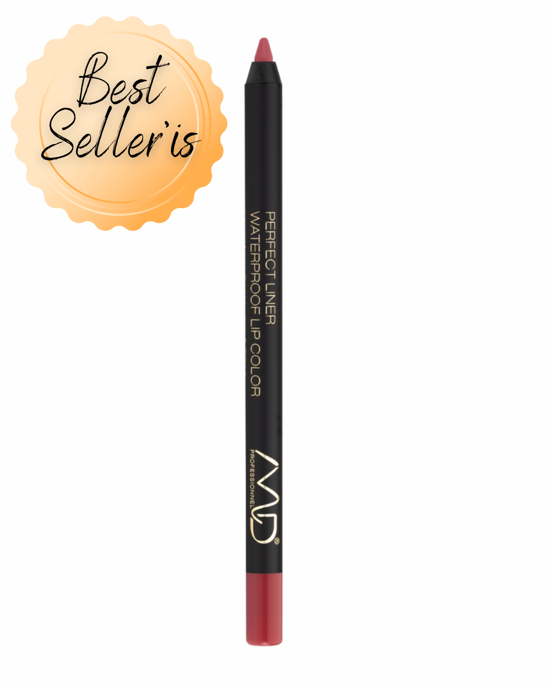 MD PROFESSIONNEL atsparus vandeniui lūpų pieštukas PERFECT LINER WATERPROOF, įv. spalvų