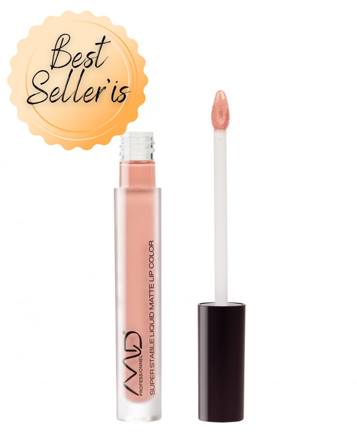 MD PROFESSIONNEL skysti matiniai lūpų dažai SUPER STABLE LIQUID MATTE, įv. spalvų