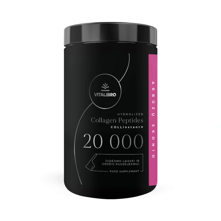 VITALIBRO hidrolizuotas kolagenas COLLAGEN 20 000, arbūzų skonio, be saldiklių