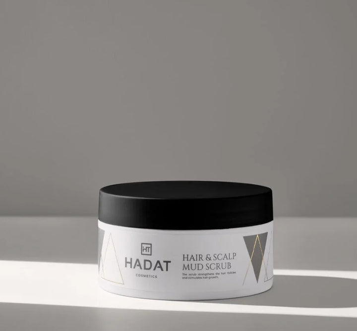 HADAT COSMETICS HAIR & SCALP MUD SCRUB galvos odos šveitiklis, 300 ml