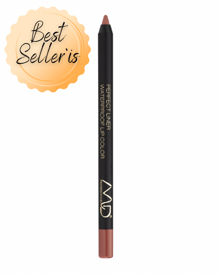 MD PROFESSIONNEL atsparus vandeniui lūpų pieštukas PERFECT LINER WATERPROOF, įv. spalvų