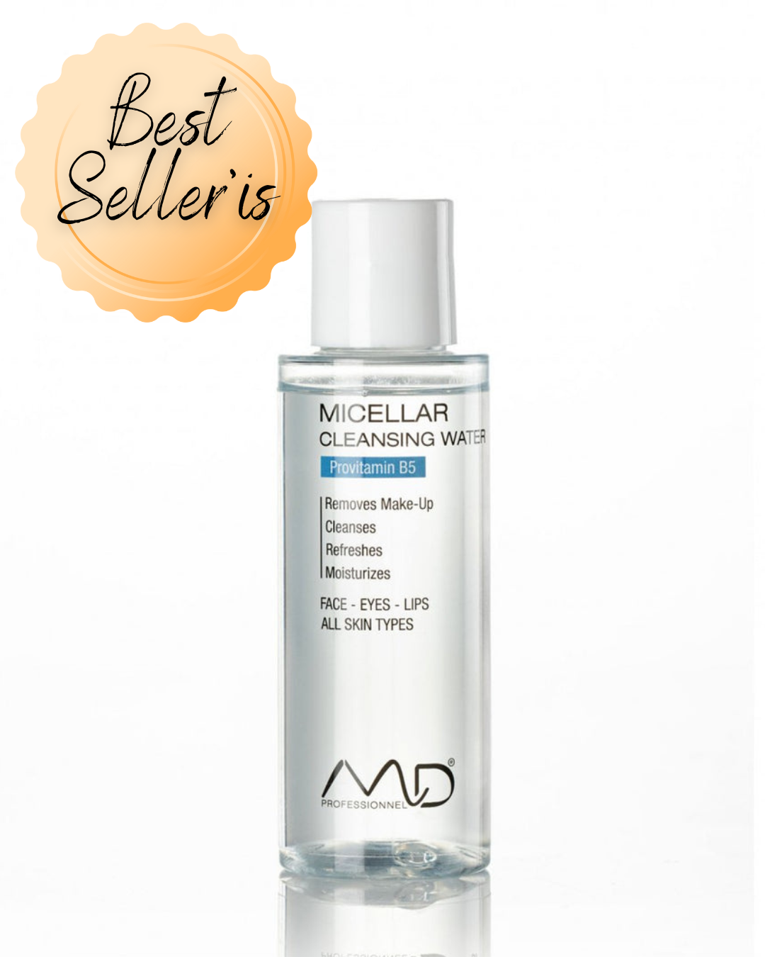 MD PROFESSIONNEL micelinis valomasis vanduo (makiažo valiklis), 100 ml/400 ml