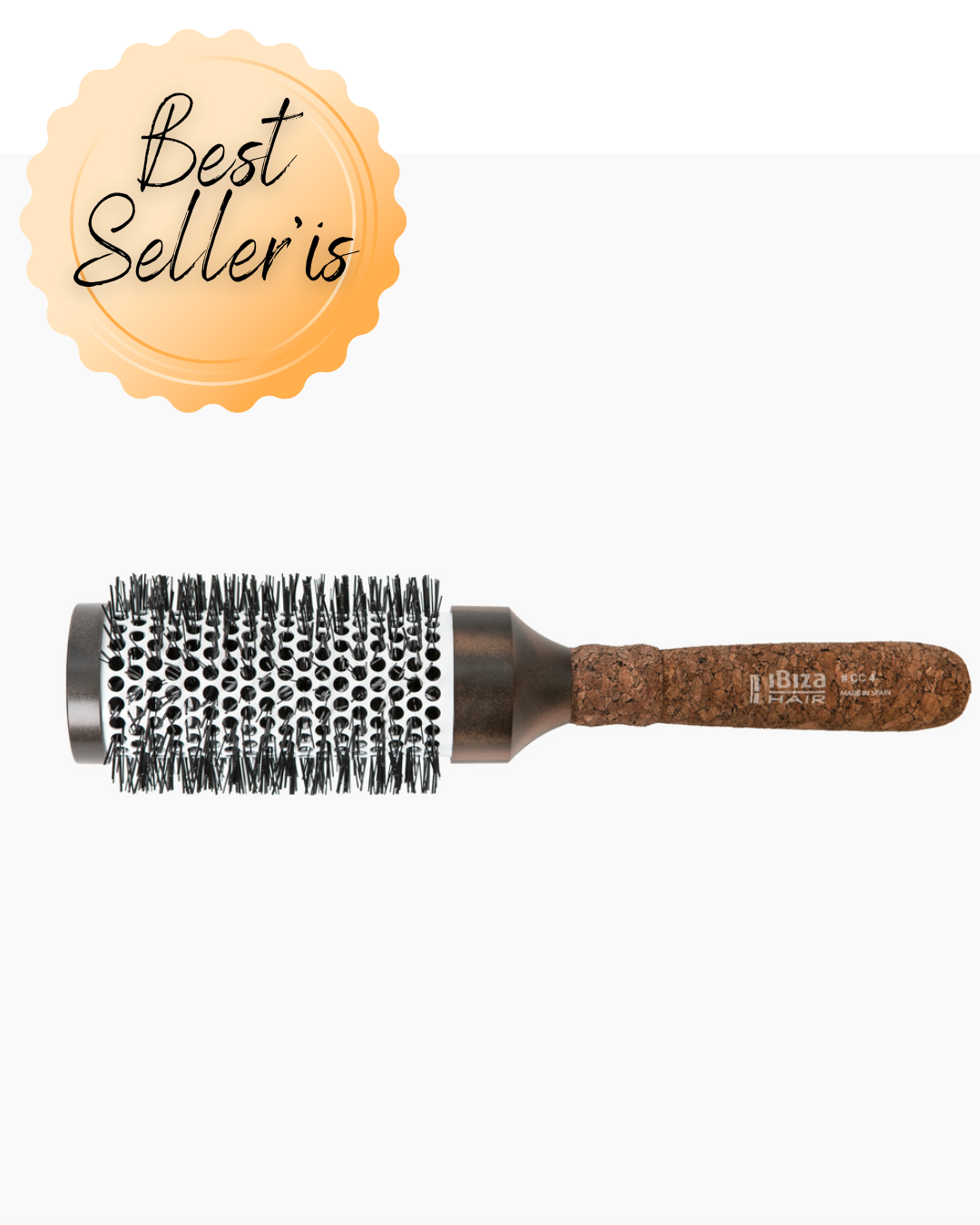 IBIZA HAIR apvalus plaukų džiovinimo šepetys, CC4 Medium, 63 mm.