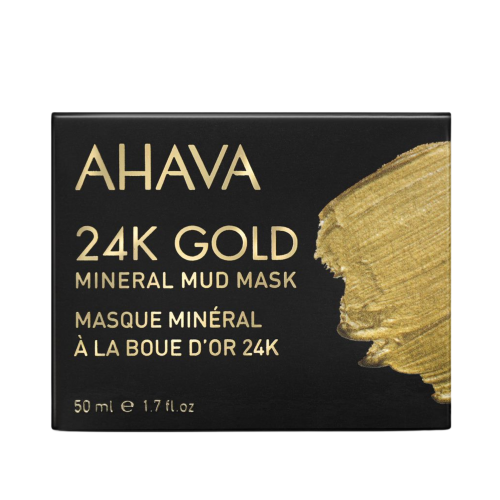 AHAVA MINERAL MUD 24K aukso mineralinė purvo kaukė, 50 ml - NudeMoon