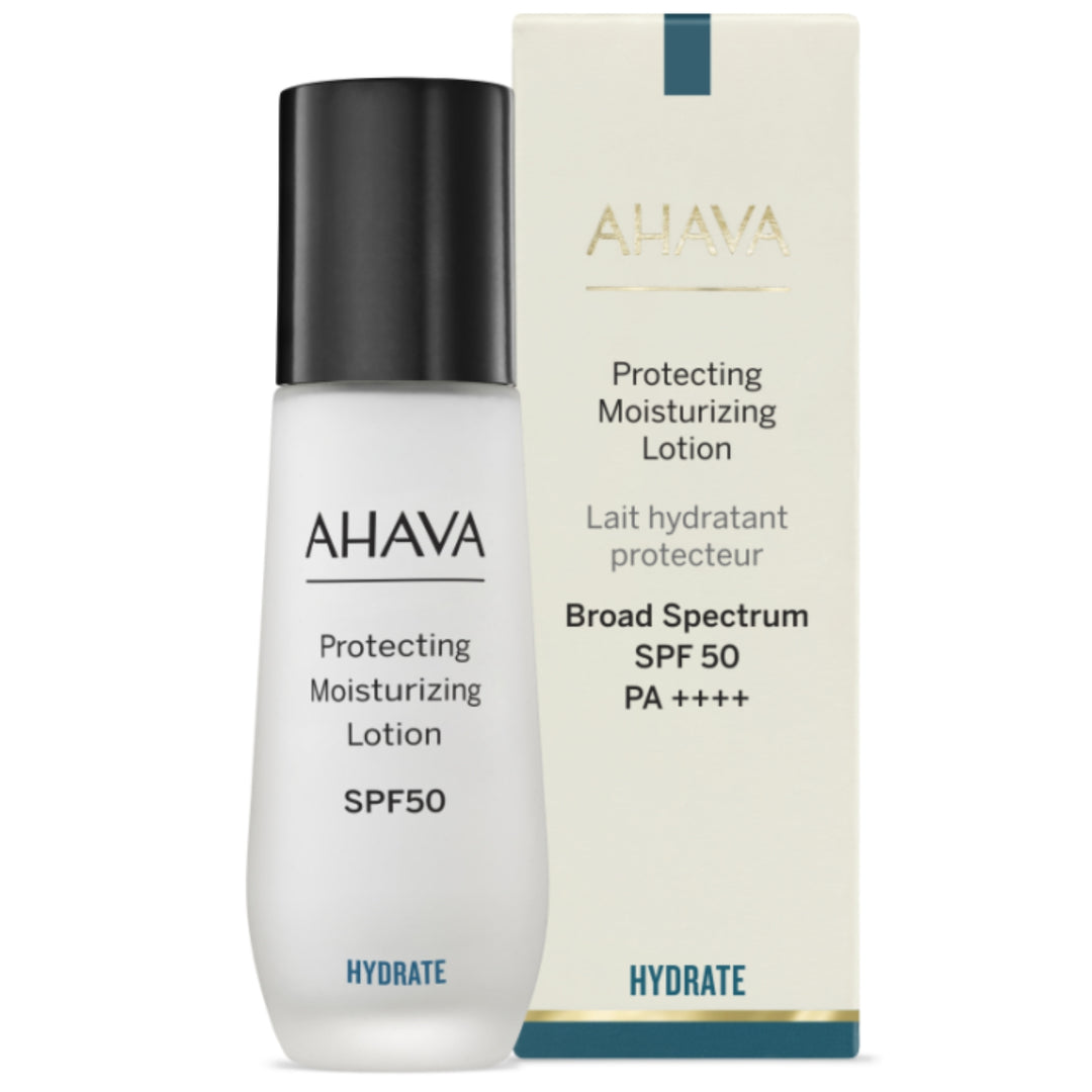 AHAVA apsauginis drėkinantis veido losjonas SPF50, 50 ml