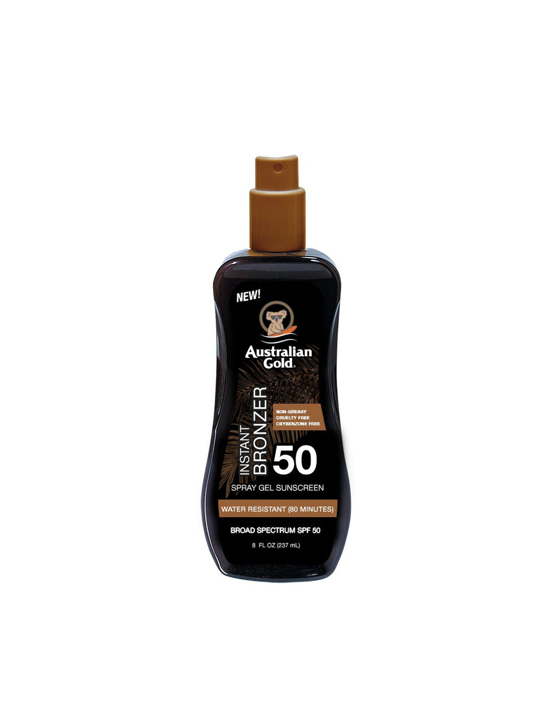 Australian Gold apsaugos nuo saulės pienelis su bronzantais SPF50, 237ml - NudeMoon