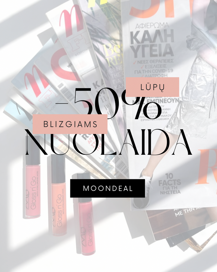 MOON DEAL!!! MD PROFESSIONNEL lūpų blizgesys GLOSS&GO, įv. spalvų
