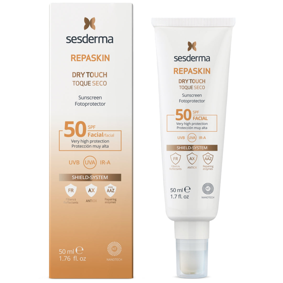 SESDERMA REPASKIN DRY TOUCH SPF50 apsauginis kremas nuo saulės veidui, 50 ml