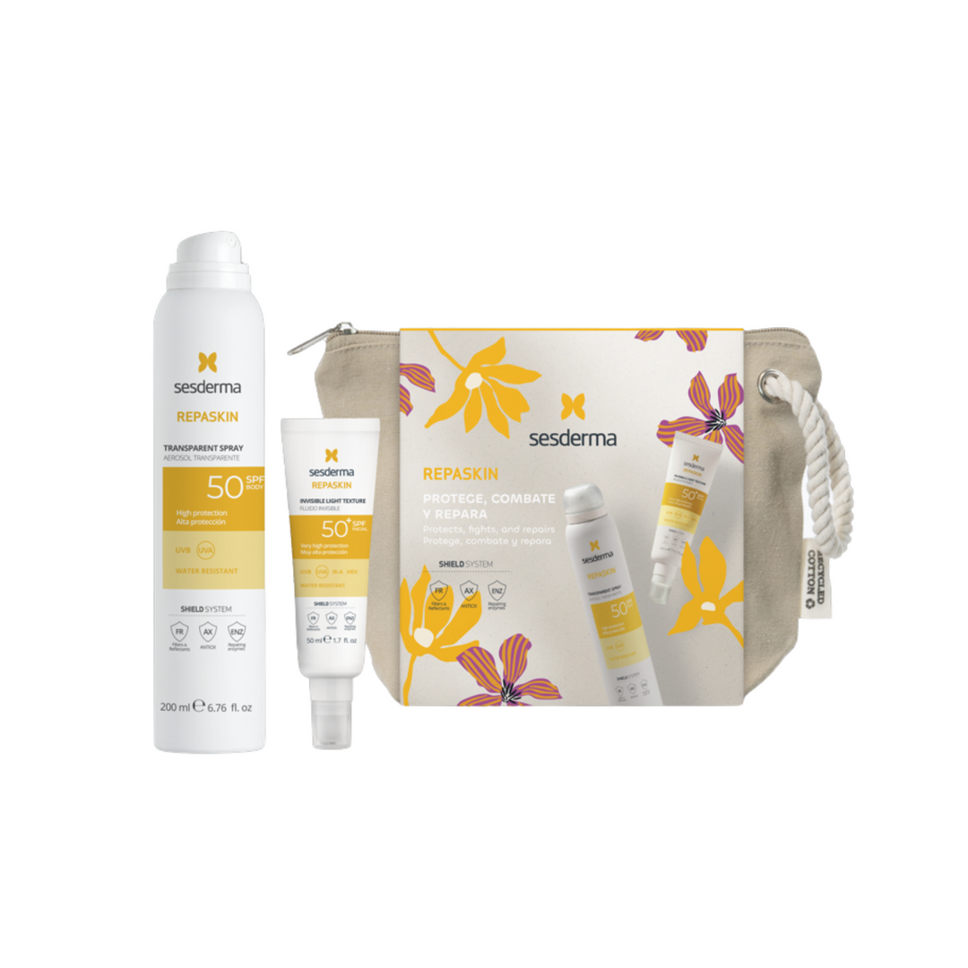 SESDERMA REPASKIN rinkinys (apsauginis fluidas 50 ml + apsauginis purškiklis 200 ml)
