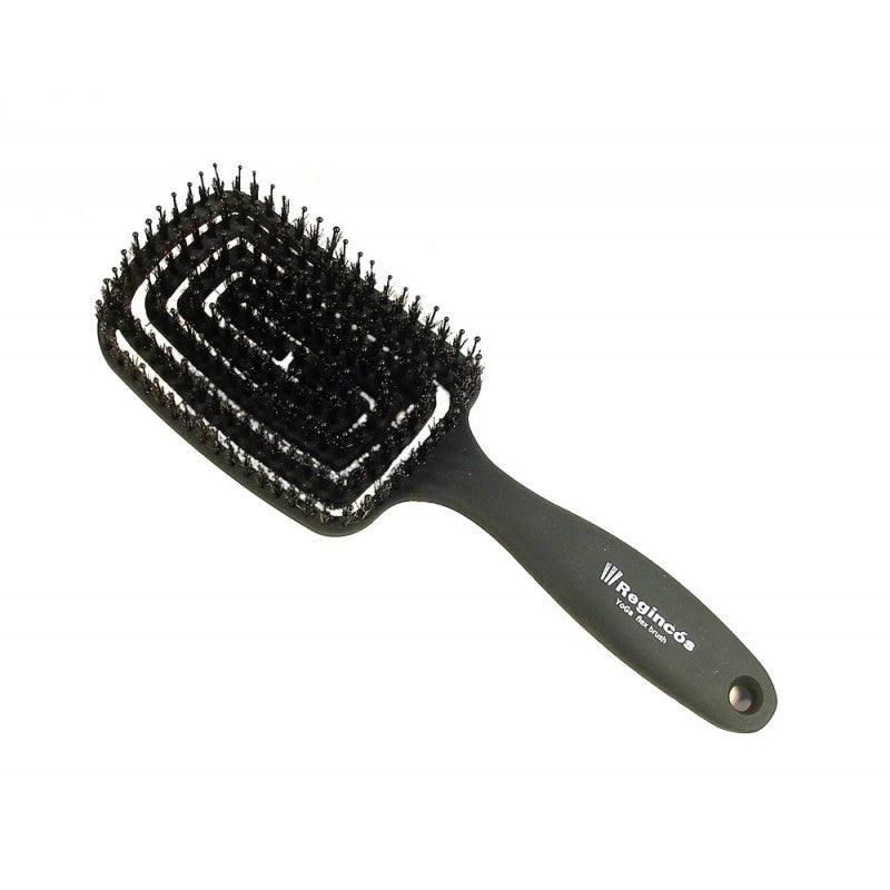 REGINCOS YOGA Contour Brush plaukų šepetys, juodas