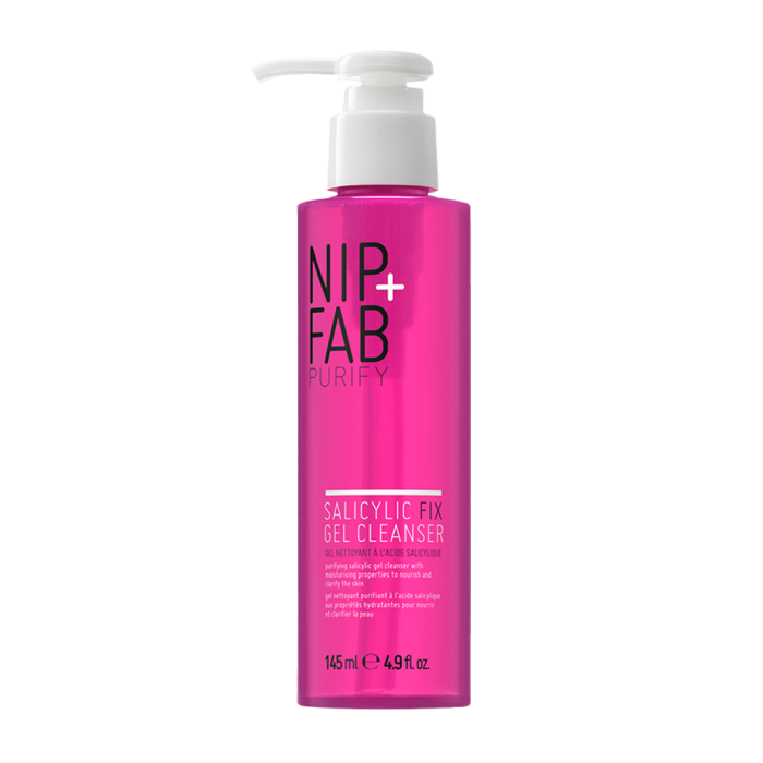 NIP + FAB gelinis veido prausiklis Salicylic Fix, 145 ml - NudeMoon