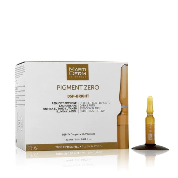 MARTIDERM depigmentacinės ampulės veido odai PIGMENT ZERO DSP-BRIGHT, 30 vnt - NudeMoon