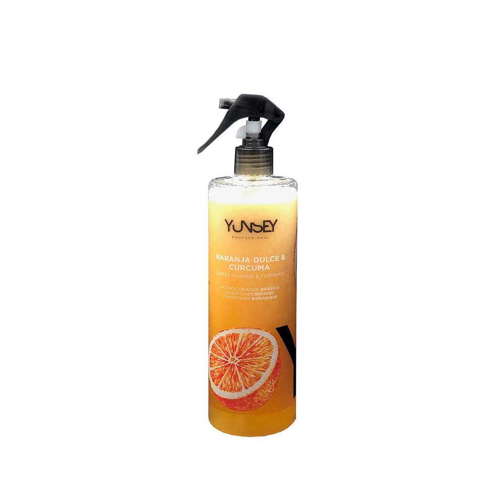 Yunsey Apelsinų ir ciberžolės aromato dvifazis purškiklis, 100 ml/ 500 ml - NudeMoon