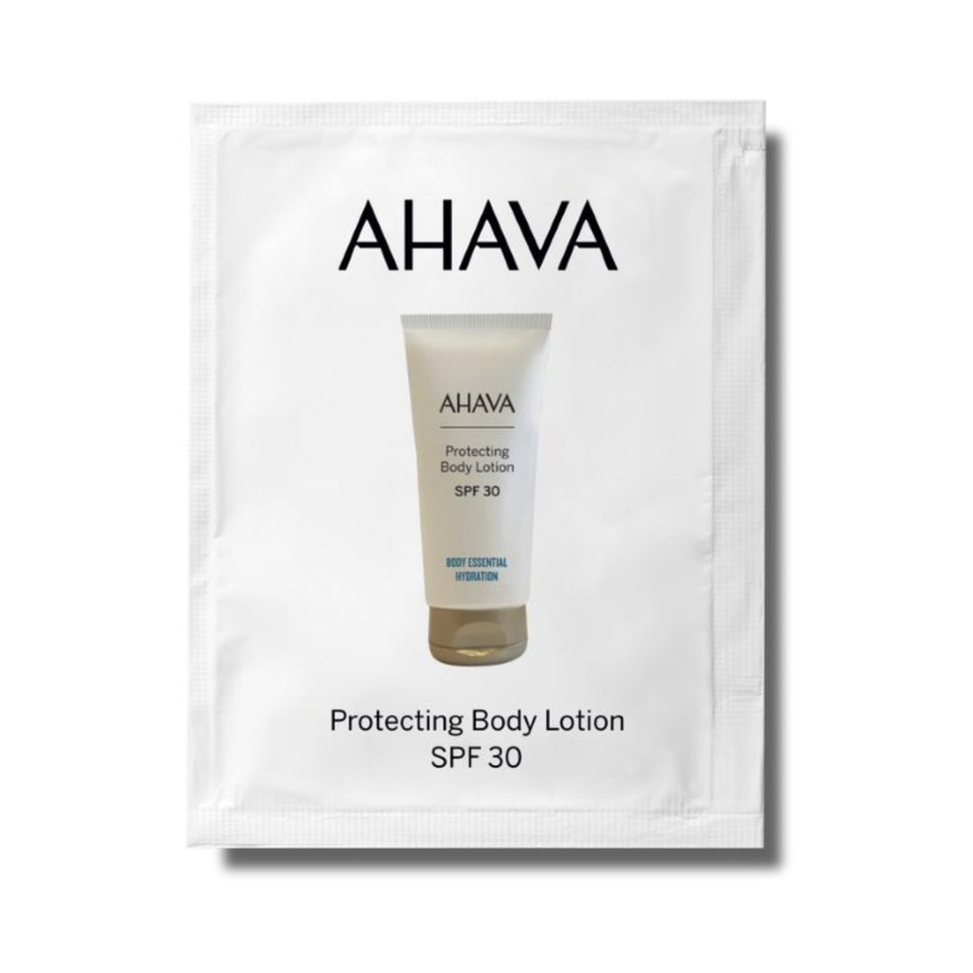 AHAVA apsauginis kūno losjonas nuo saulės SPF30, 3 ml