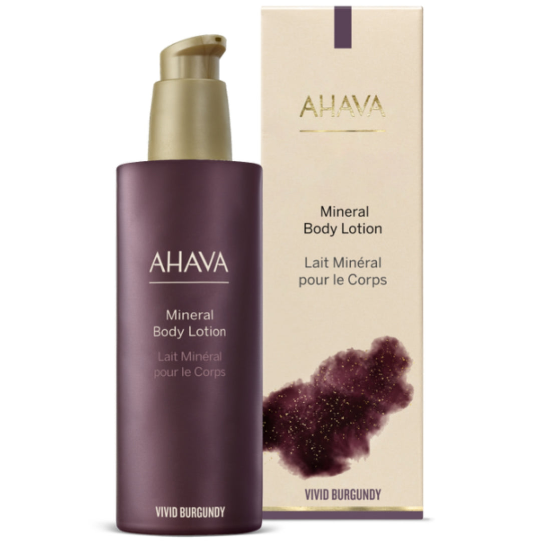 AHAVA MINERAL kūno losjonas VIVID BURGUNDY, 250 ml