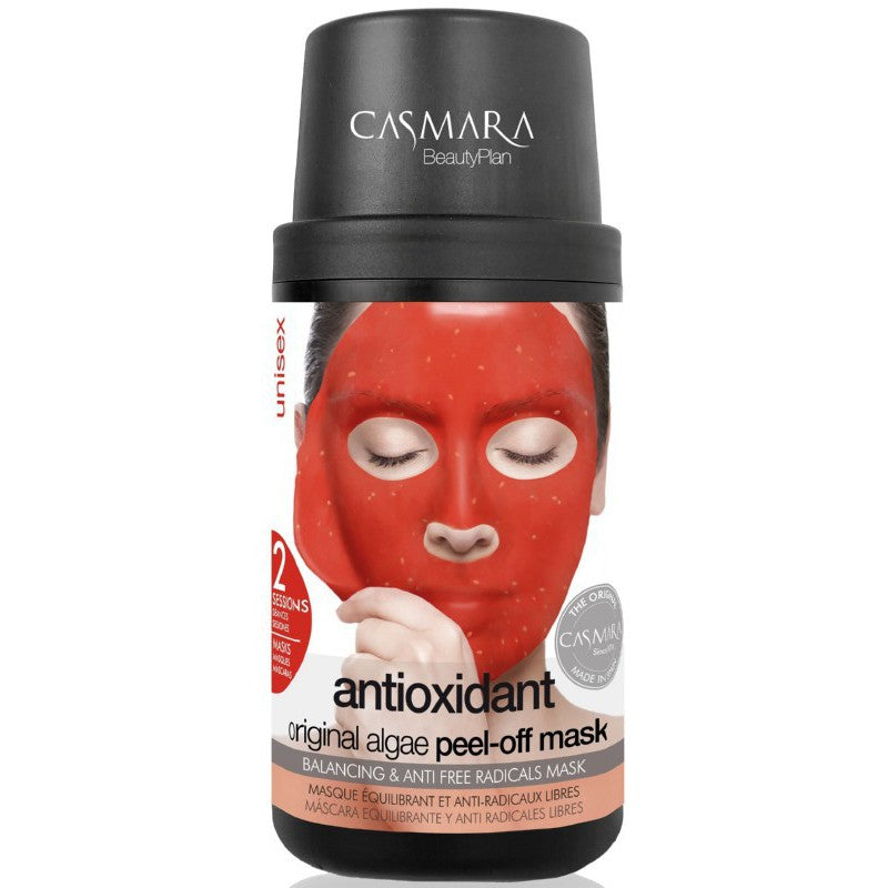 Casmara Antioxidant Algea Peel Off Mask Kit – alginatinė veido kaukė, antioksidacinė, atkurianti ir raminanti veido odą, 2 kartams - NudeMoon