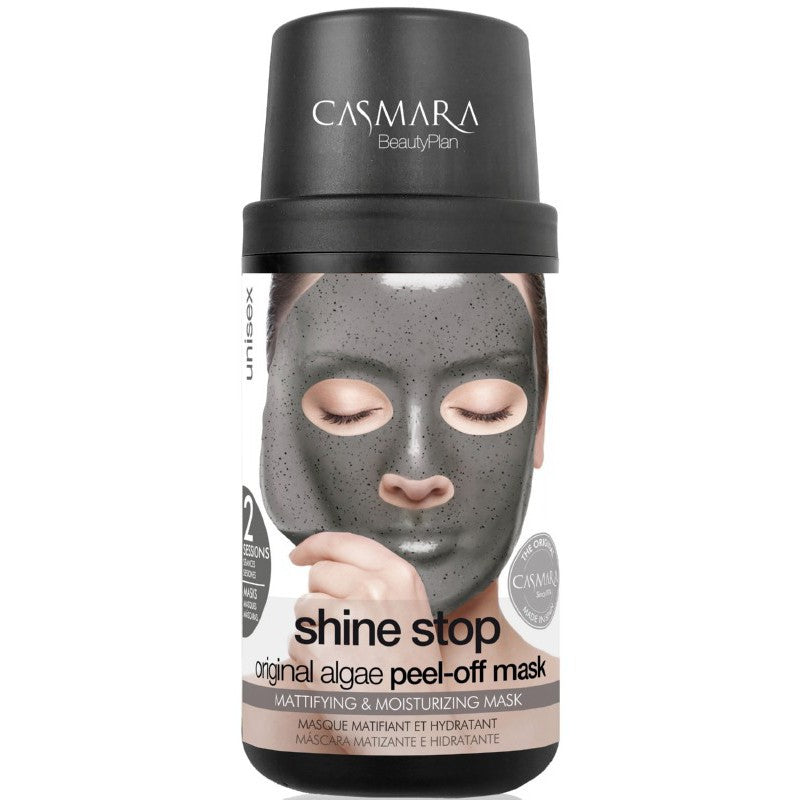 Casmara Shine Stop Algea Peel Off Mask Kit – alginatinė veido kaukė, valanti veido odą, reguliuojanti riebalų išsiskyrimą, 2 kartams - NudeMoon