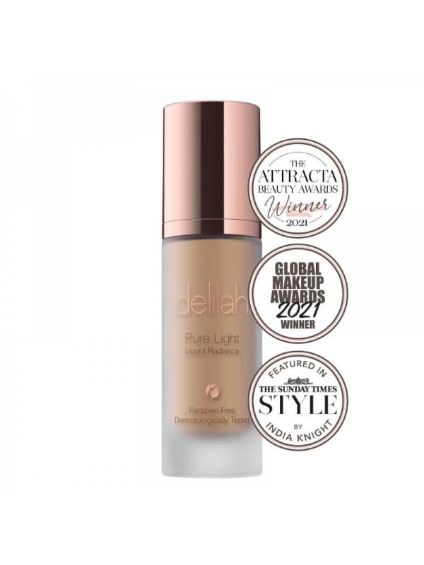 delilah PURE LIGHT LIQUID RADIANCE švytėjimo suteikianti priemonė, Halo spalva, 30 ml - NudeMoon