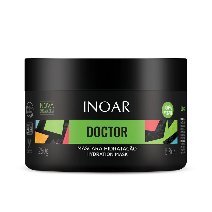 INOAR Doctor Hydrating drėkinanti kaukė, 250 g - NudeMoon