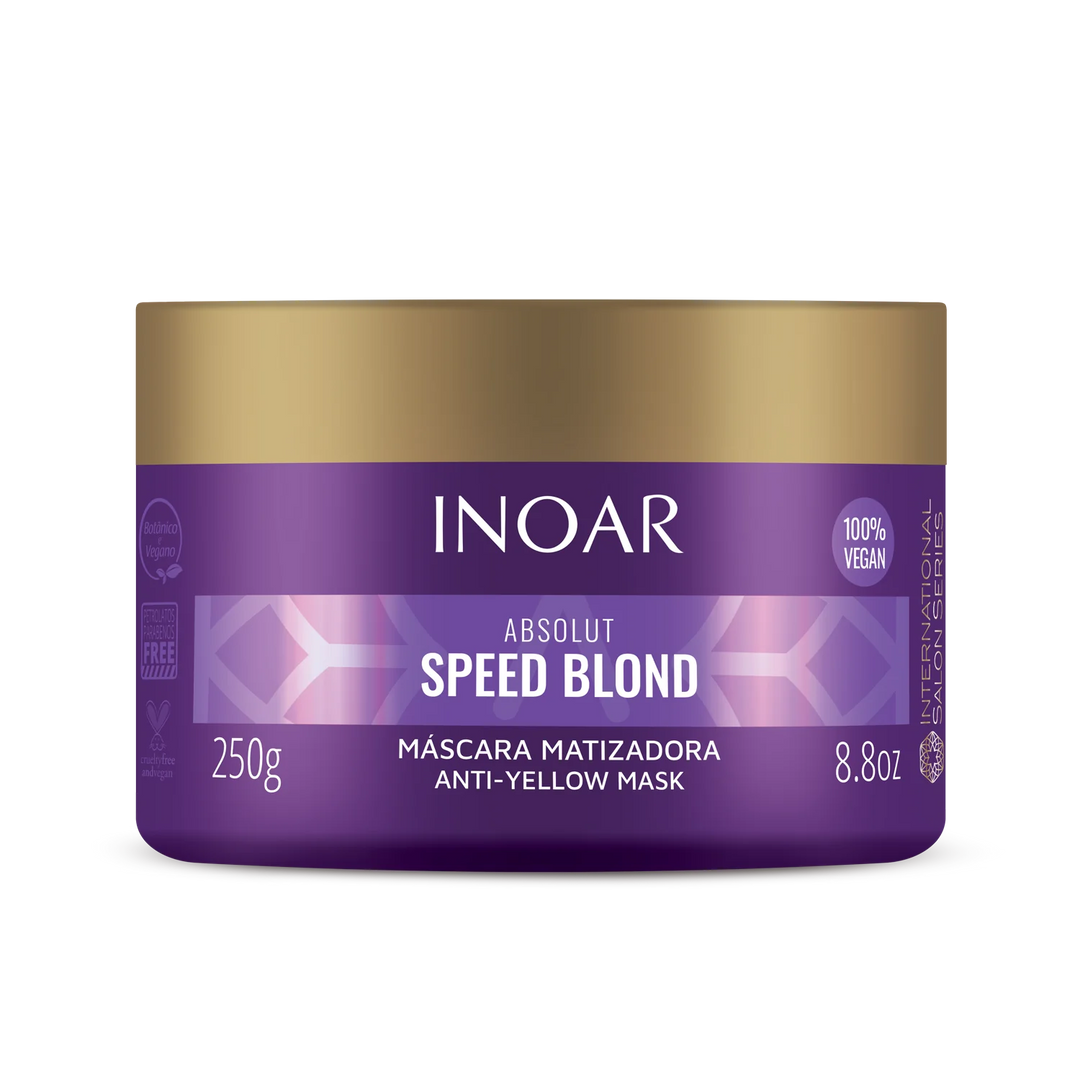 INOAR Speed Blond plaukų kaukė šviesiems plaukams, 250 g - NudeMoon