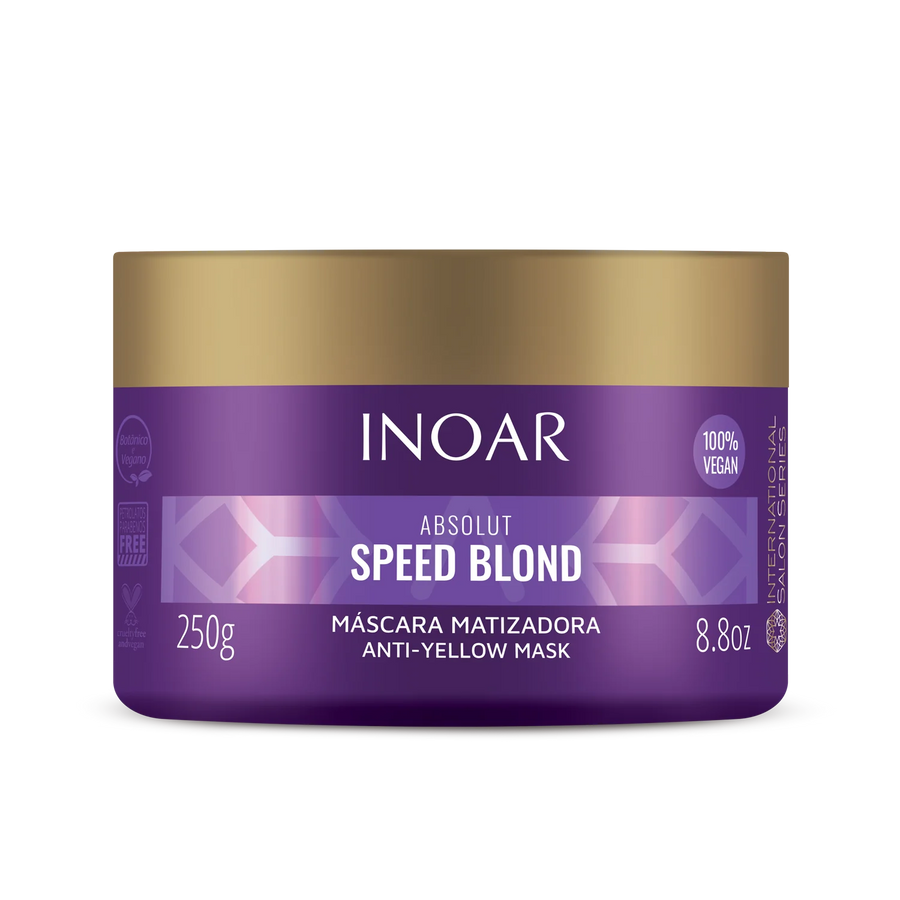 INOAR Speed Blond plaukų kaukė šviesiems plaukams, 250 g - NudeMoon